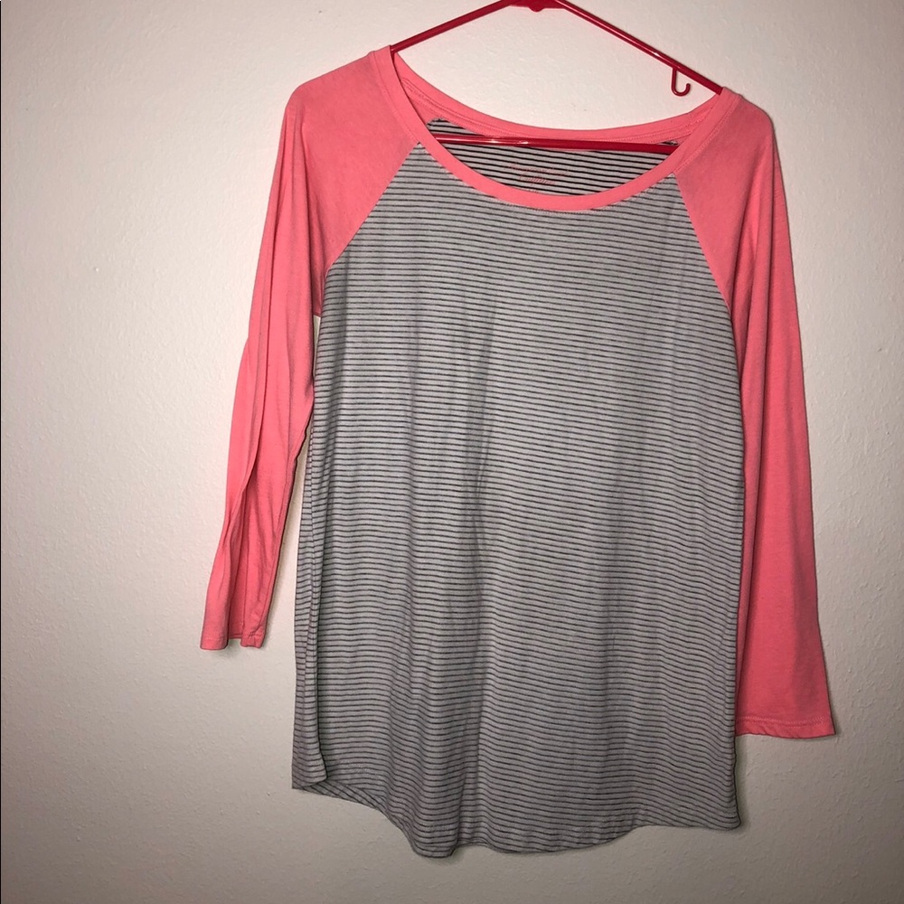 3/4 length sleeve baseball tee